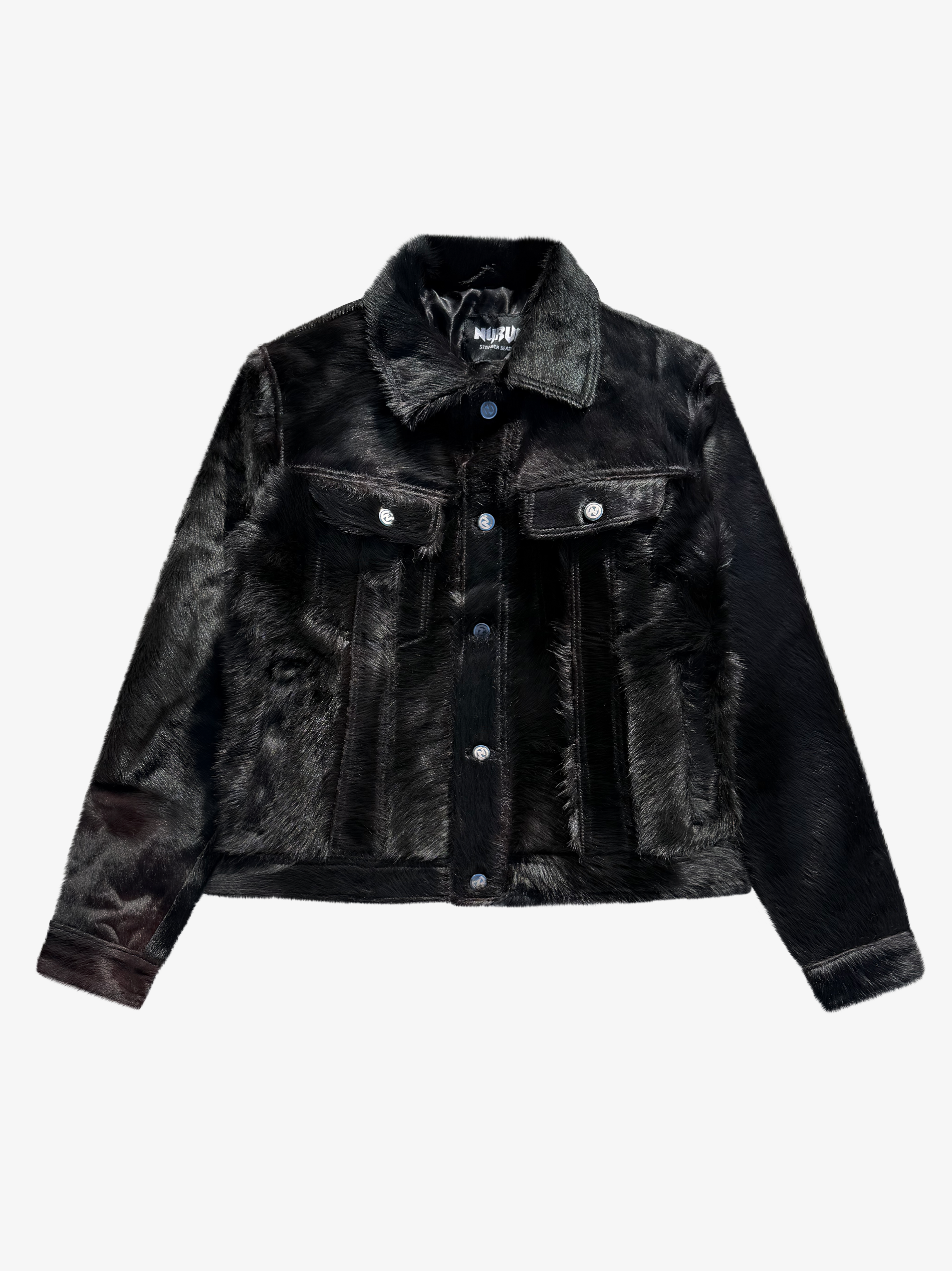 Rawhide Button Up Trucker Black – NYRVA