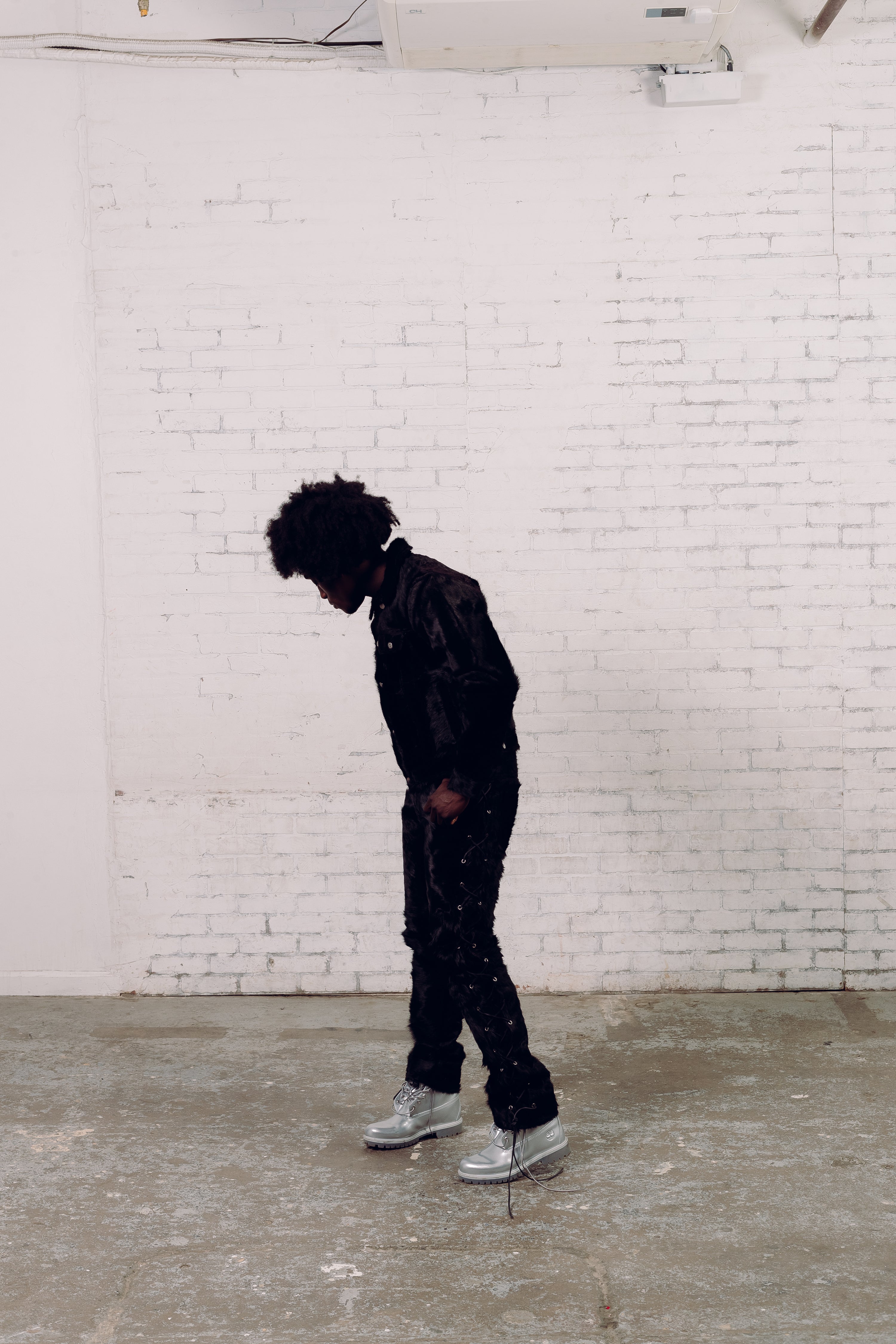 Rawhide Lace-Up Pants Black