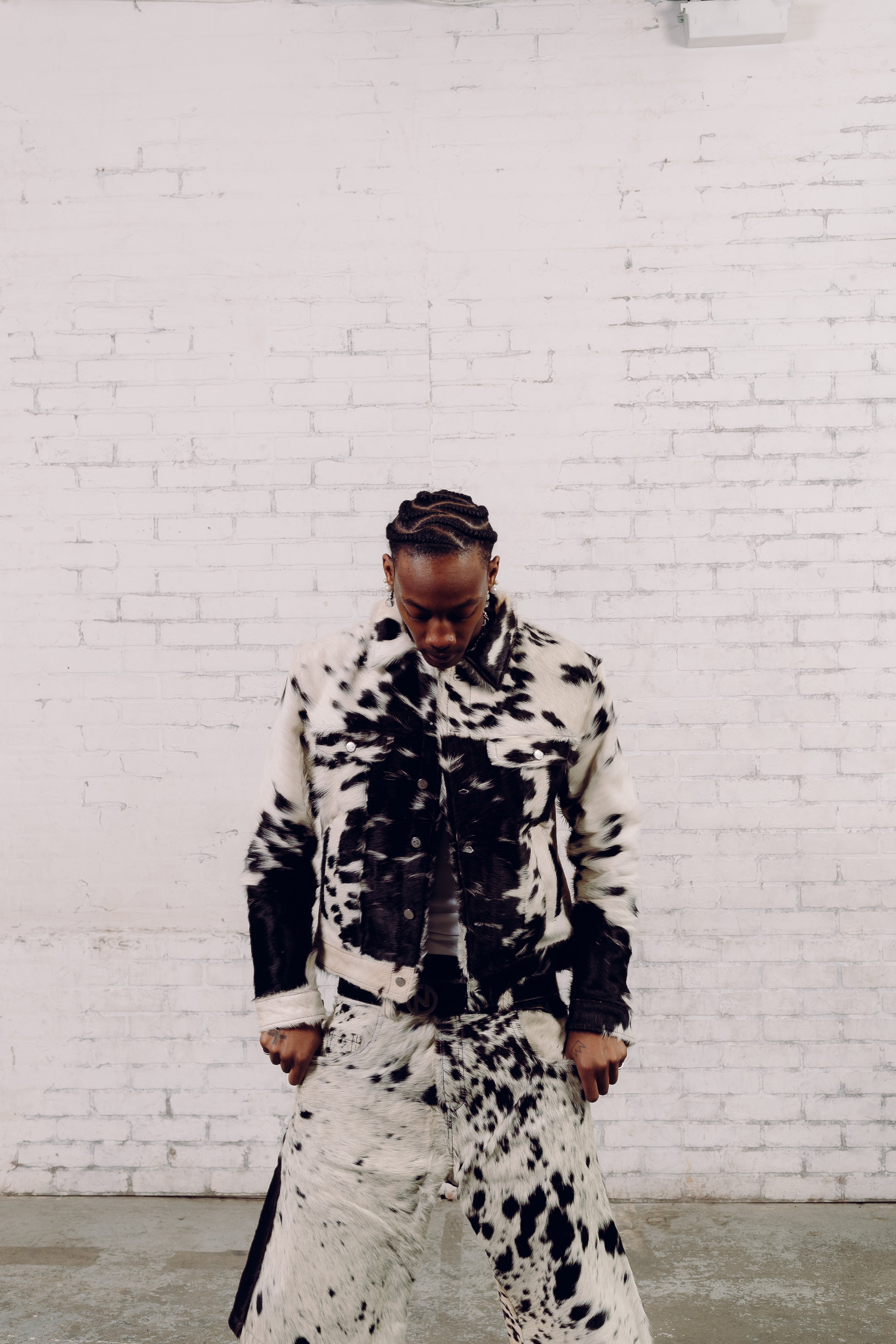 Rawhide Button Up Trucker Black/White