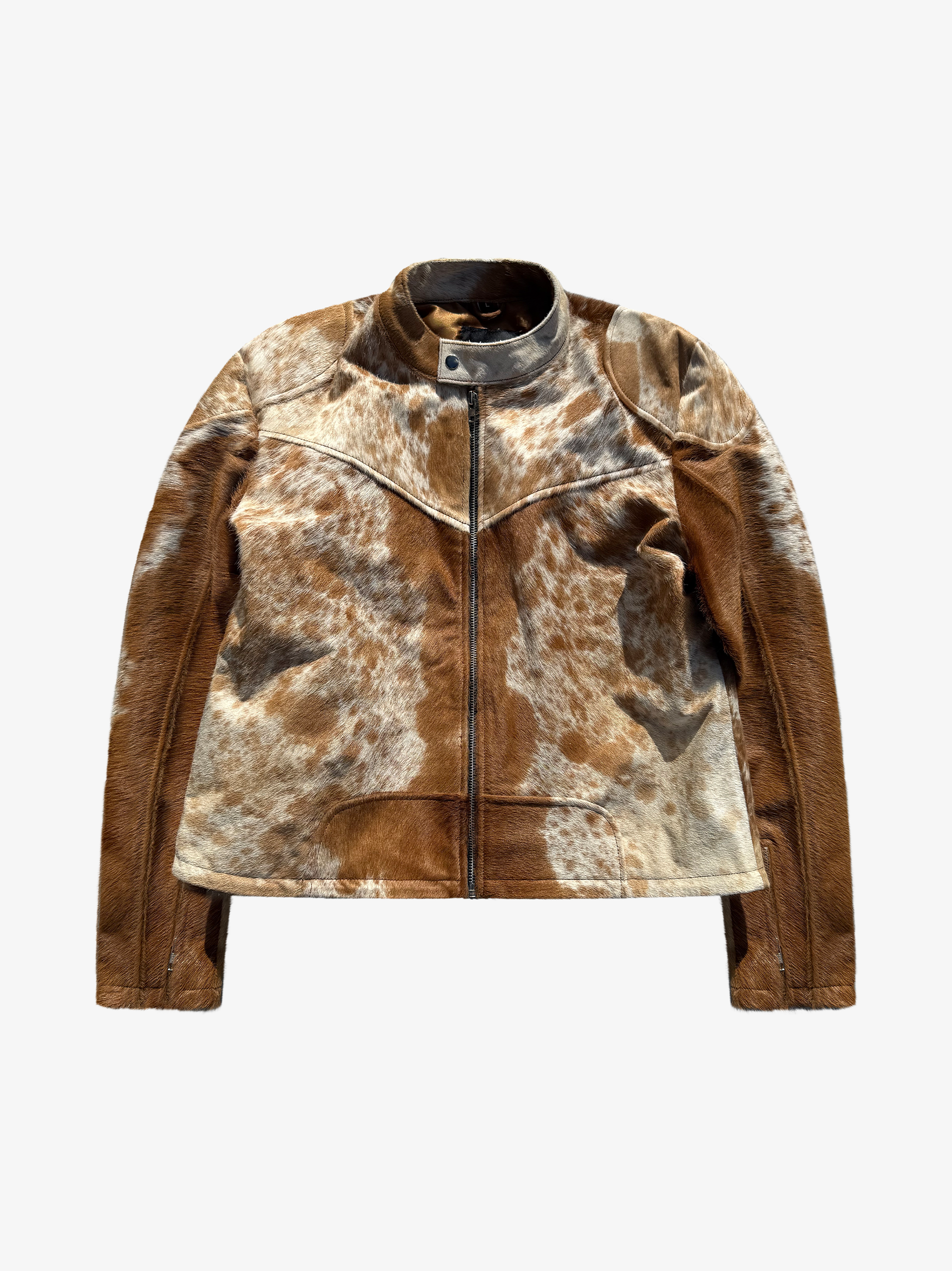 Rawhide Moto Jacket Tan/White