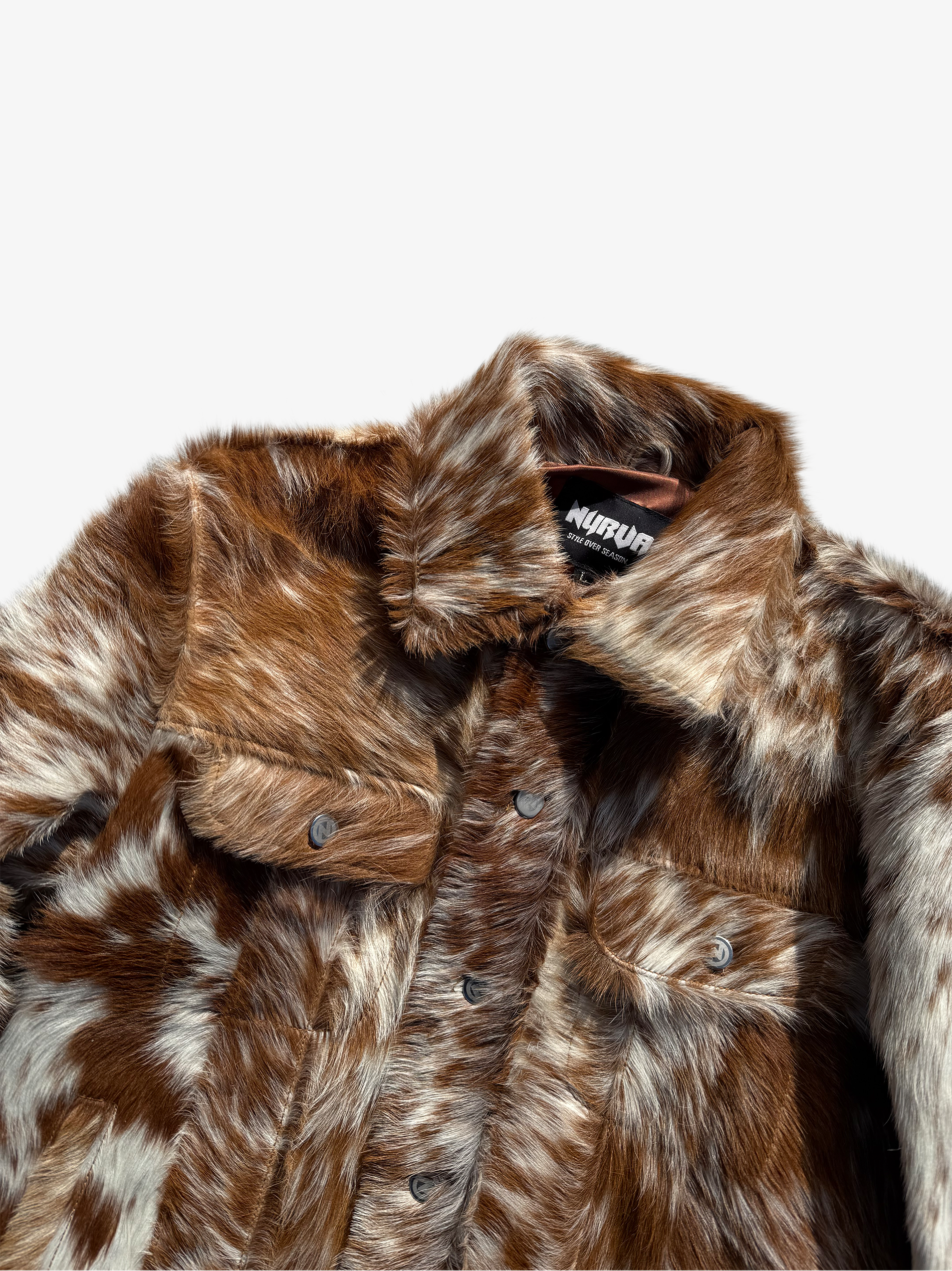 Rawhide Button Up Trucker Tan/White