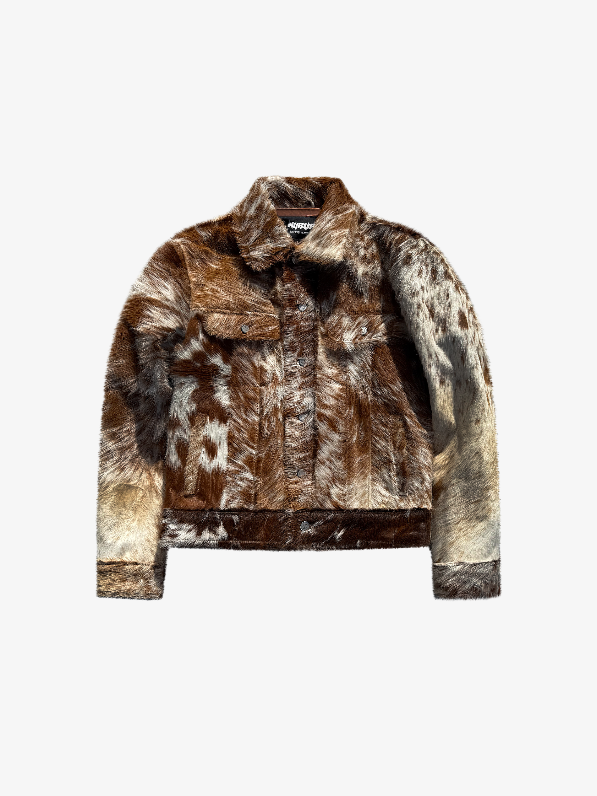 Rawhide Button Up Trucker Tan/White