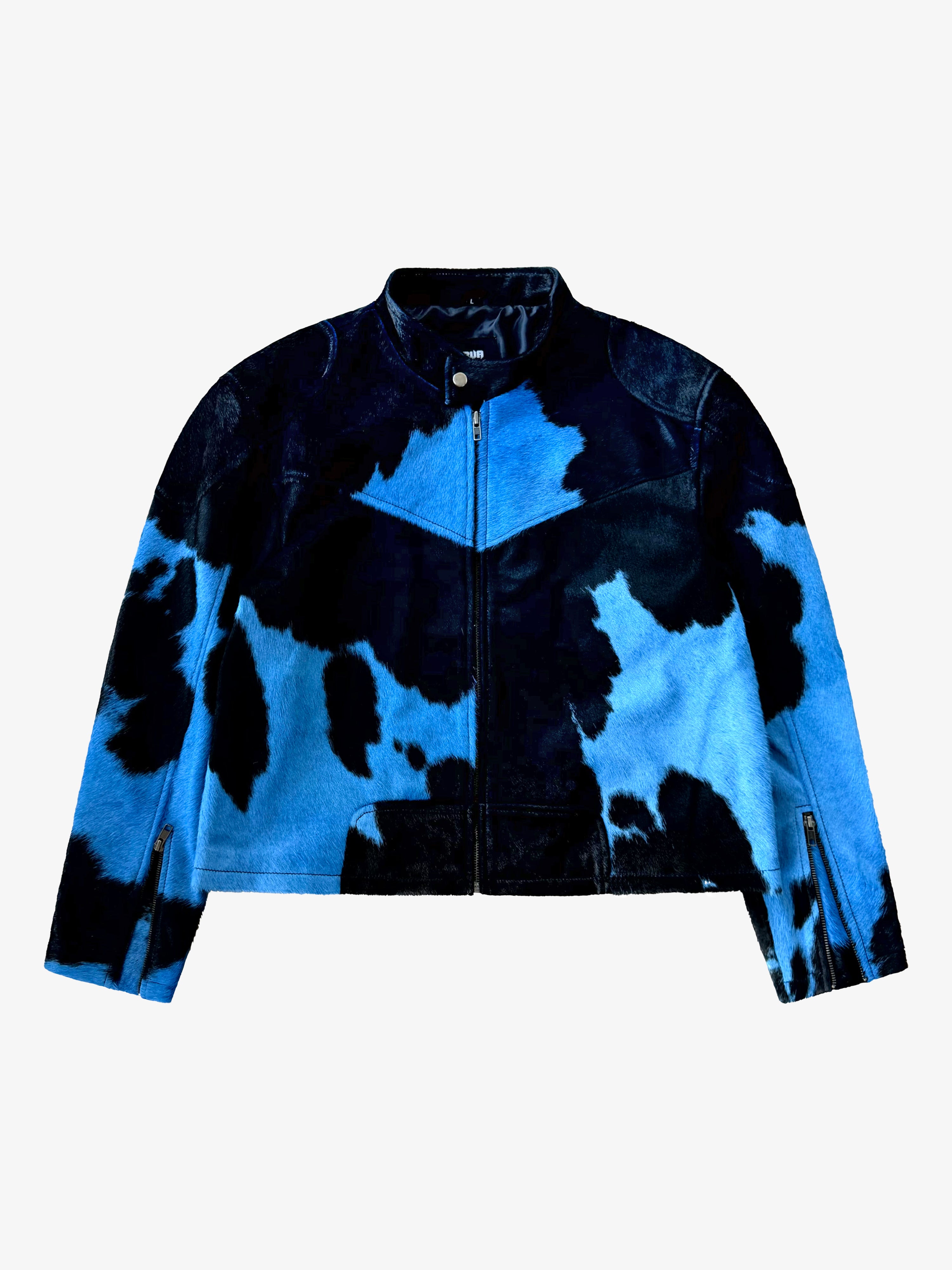 Rawhide Moto Jacket Black/Blue