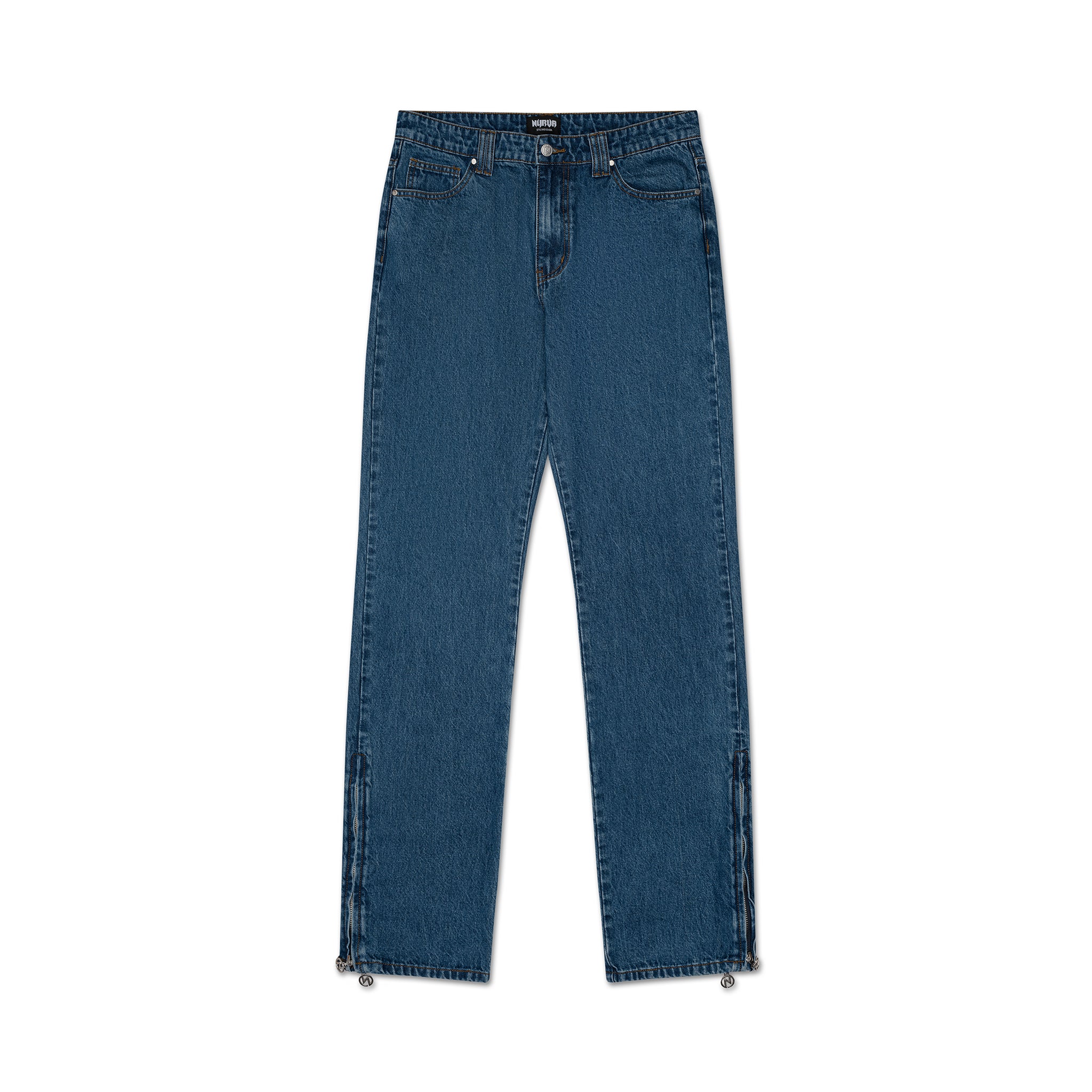 Double Zip Jeans - Blue