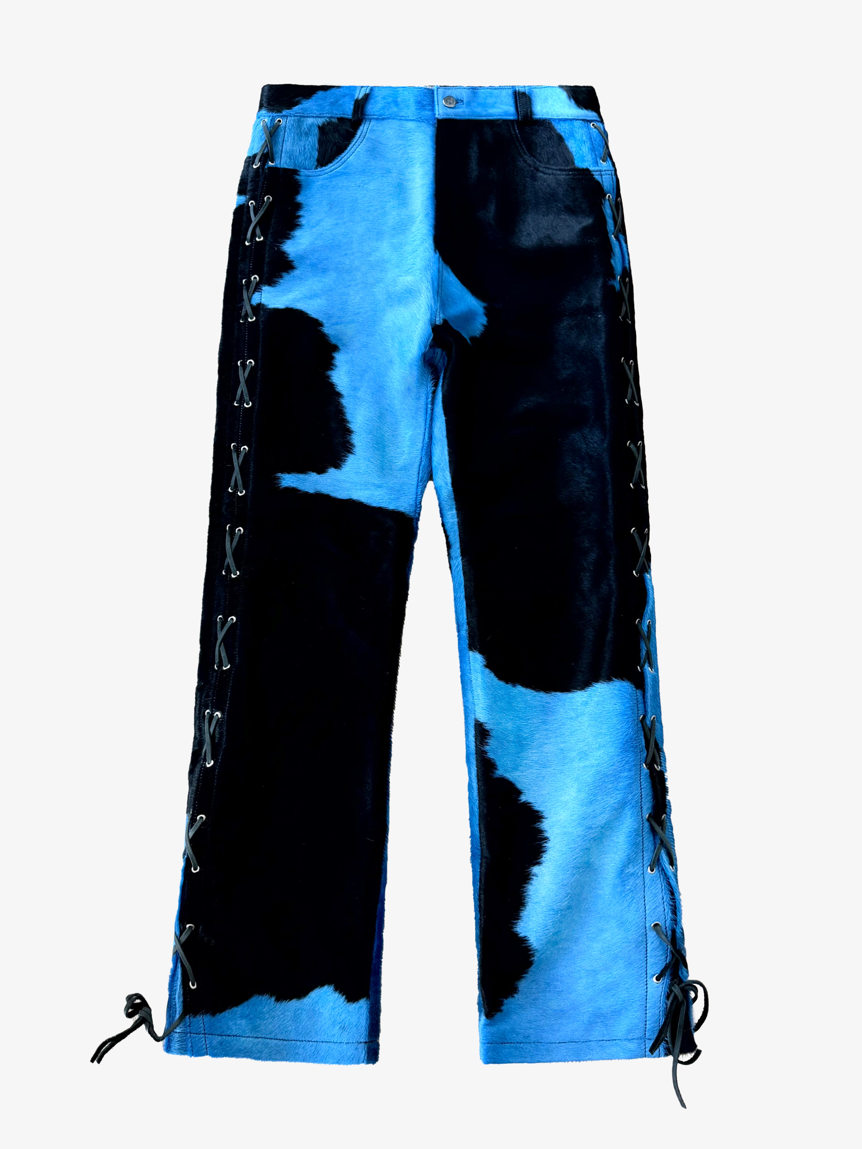 Rawhide Lace-Up Pants Black/Blue