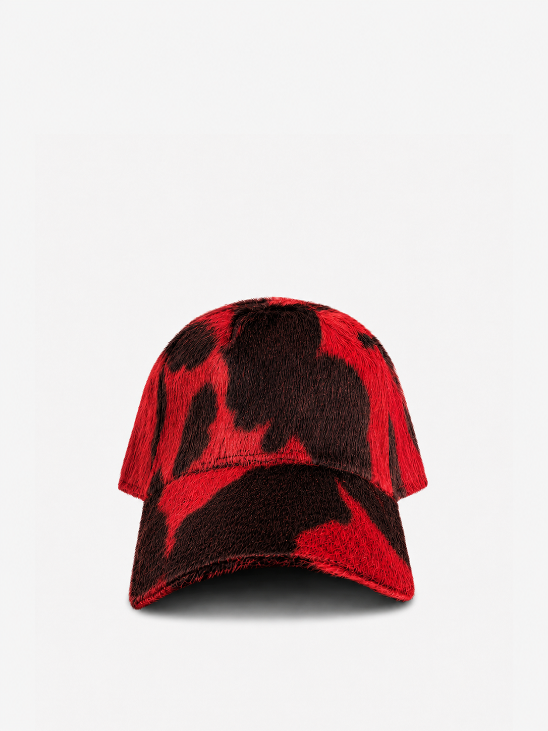 Untitled Cowhide Black/Red Cap