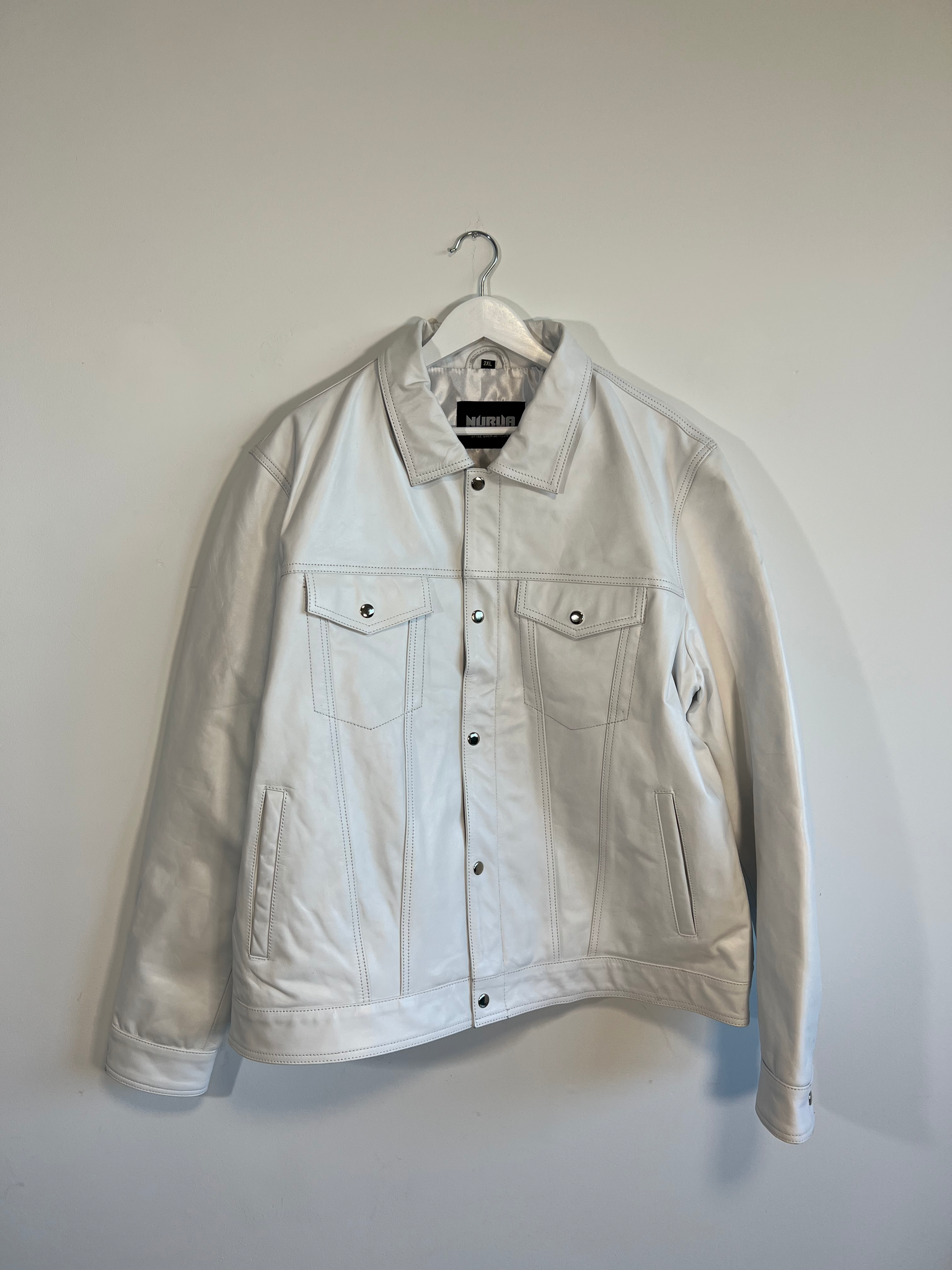 Leather Jacket White