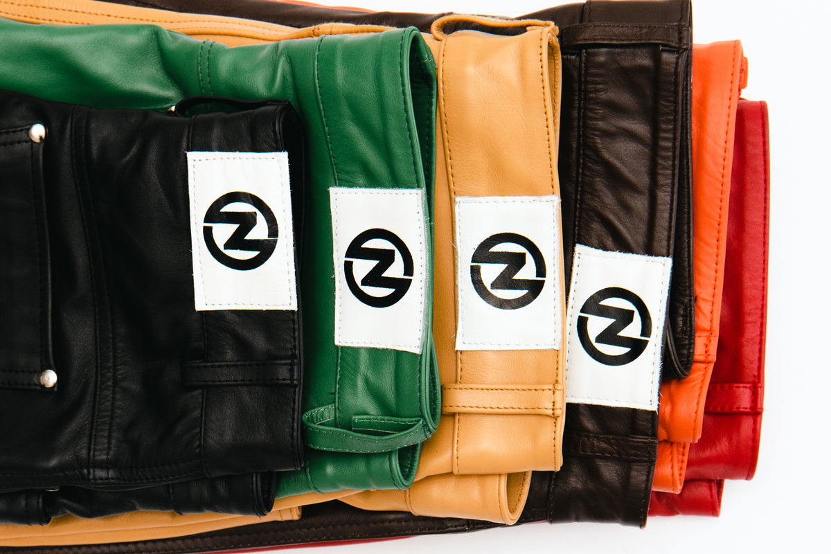 Flared Leather Pants Brown